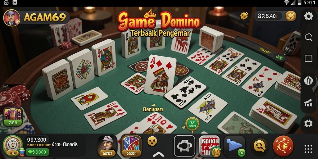 Tampilan menarik dari gameplay Domino AGAM69 yang seru.