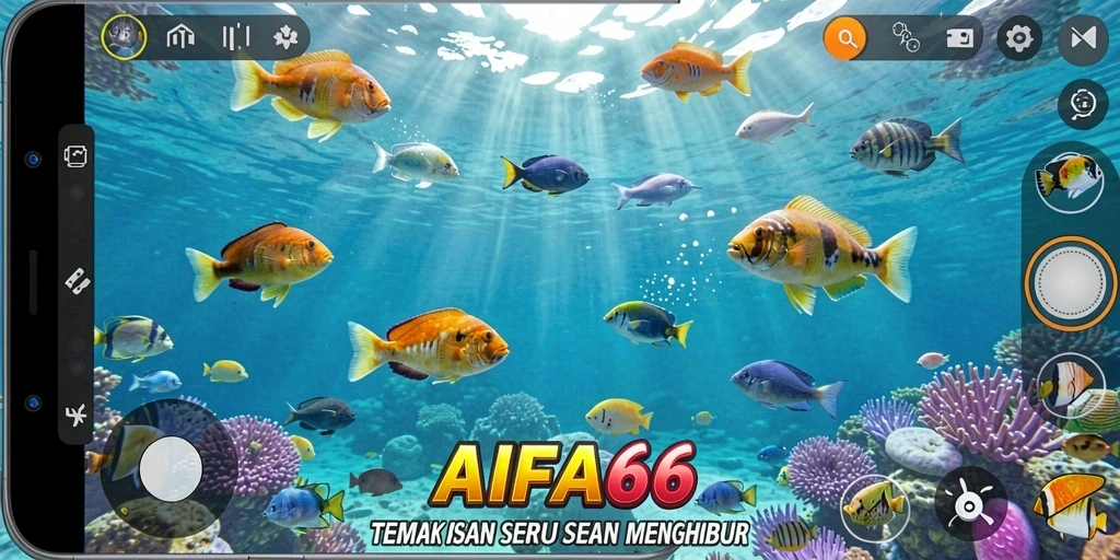 Screenshot AIFA66 menampilkan aksi menembak ikan yang mendebarkan.