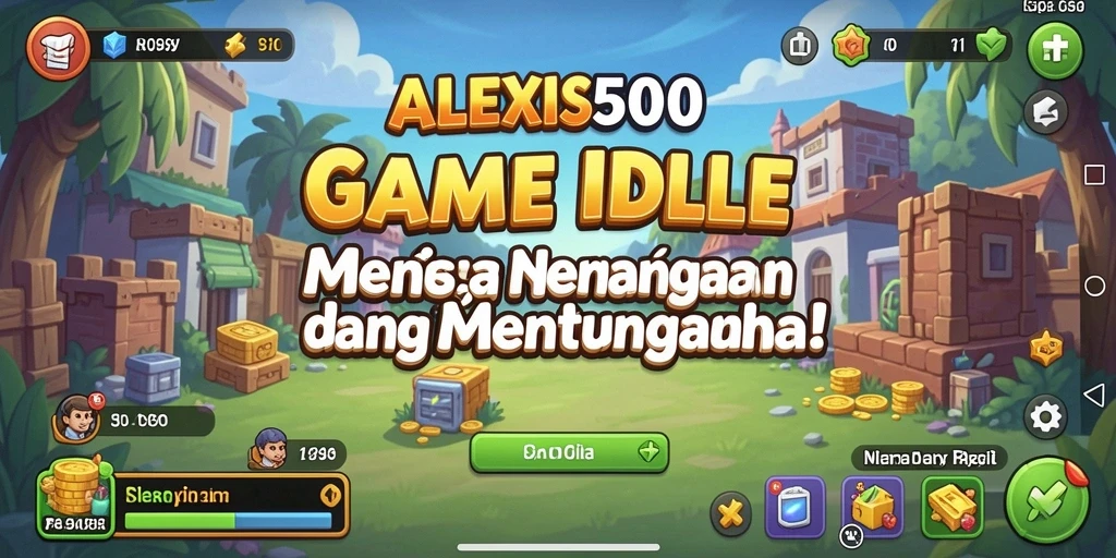 Screenshot gameplay ALEXIS500 menampilkan keseruan dalam mengelola bisnis.
