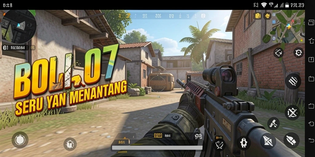 Screenshot tampilan gameplay BOLA07 yang intens dan menegangkan.