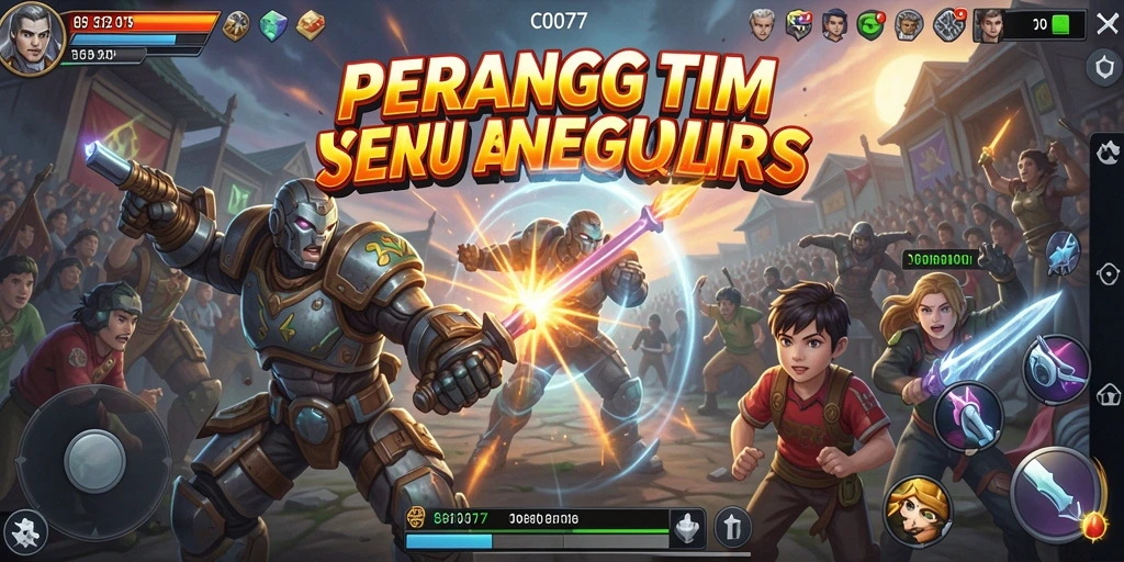 Gameplay intens dalam C0077 dengan aksi menembak yang seru.