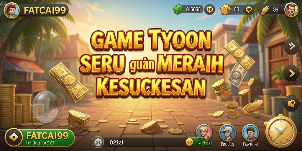 Screenshot utama FATCAI99 dengan tampilan gameplay Tycoon yang menarik.