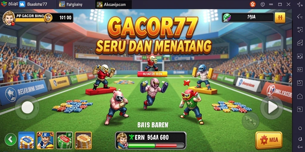 Screenshot GACOR77 menampilkan suasana bermain Bingo yang seru dan interaktif.