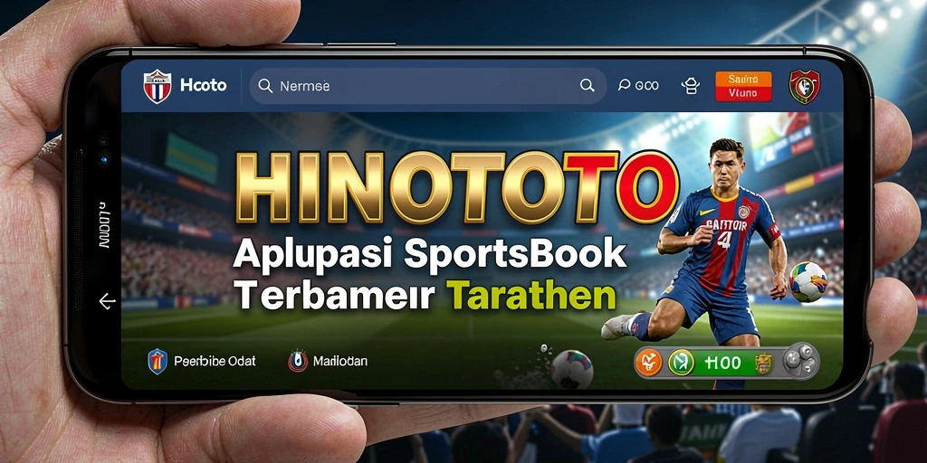 Tampilan utama HINOTOTO dengan fitur taruhan olahraga.