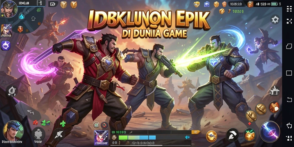 Screenshot permainan IDKLUB menampilkan aksi pertarungan yang mendebarkan.