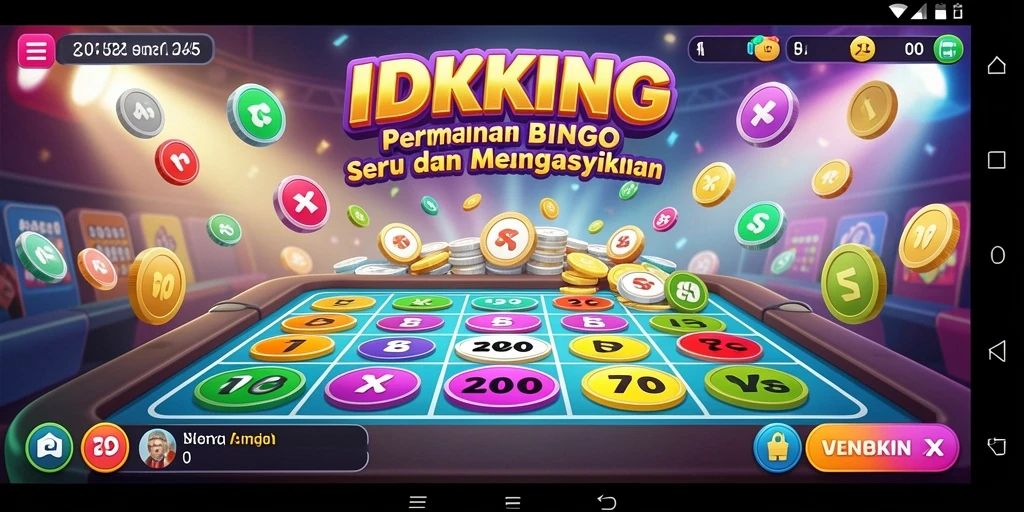 Tampilan gameplay Bingo yang seru dan mengasyikkan di IDRKING.