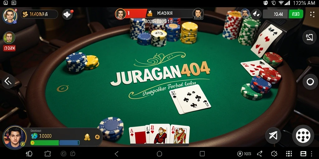 Screenshot gameplay menunjukkan aksi seru permainan Poker.
