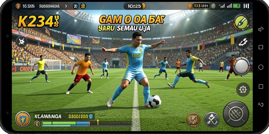 Tampilan gameplay K234 yang mendebarkan dalam aksi olahraga.