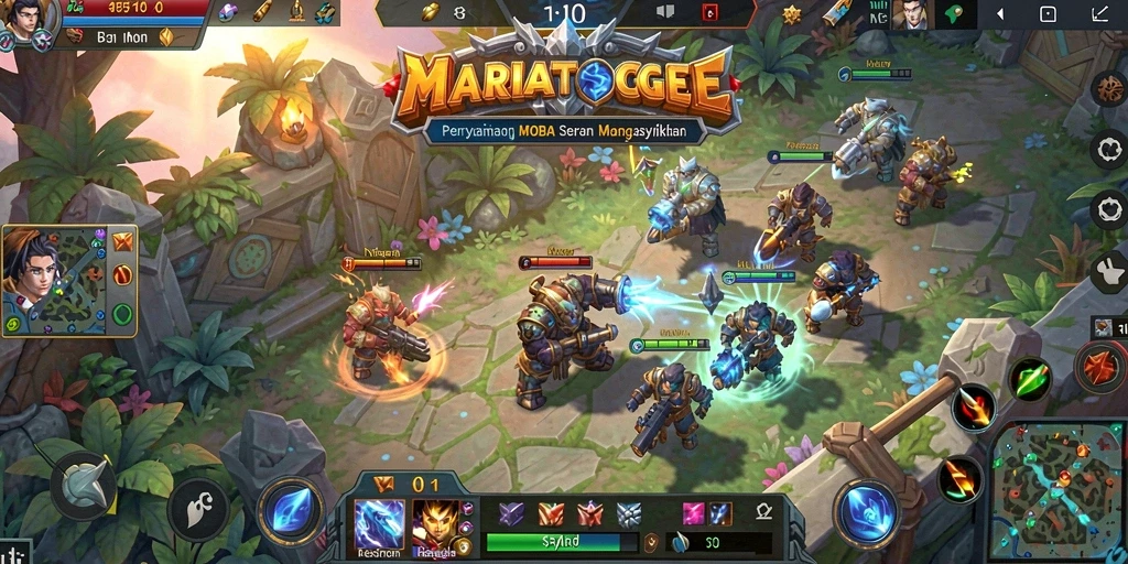Tampilan seru dari gameplay MARIATOGEL dengan karakter beraksi.