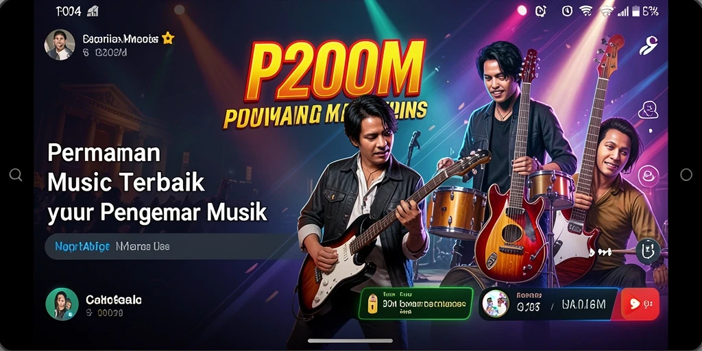 Tampilan menarik dari gameplay P200M yang seru.
