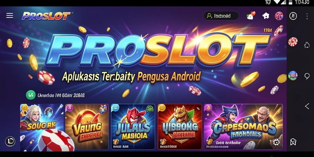 Tampilan antarmuka aplikasi PROSLOT yang intuitif dan mudah digunakan.