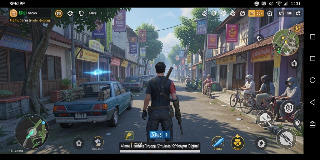Screenshot gameplay RP62RP menampilkan aksi seru dalam simulasi kehidupan digital.