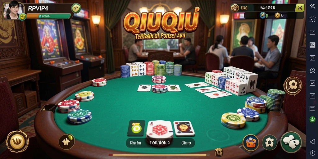Tampilan gameplay QiuQiu yang menarik di RPVIP4.
