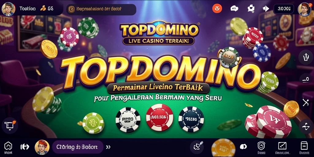 Screenshot gameplay TOPDOMINO yang menunjukkan keseruan Live Casino.