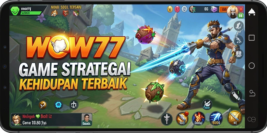 Tangkapan layar gameplay WOW77 menampilkan elemen strategi yang mendalam.